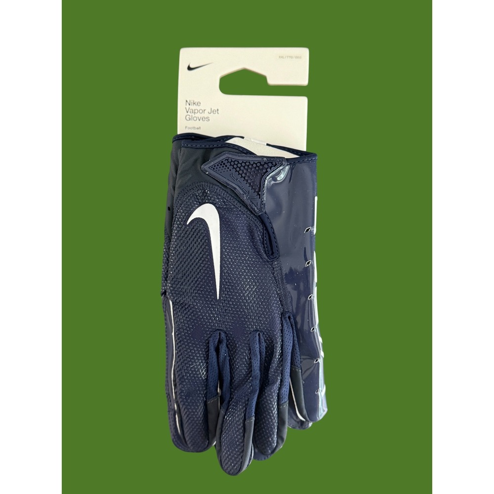 Nike Vapor Jet 7.0 Football Gloves XXL 2XL Navy Blue White Receiver NWT